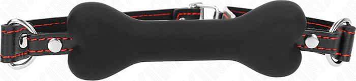 Mordaza BDSM KINK 12 cm Silicona Nera