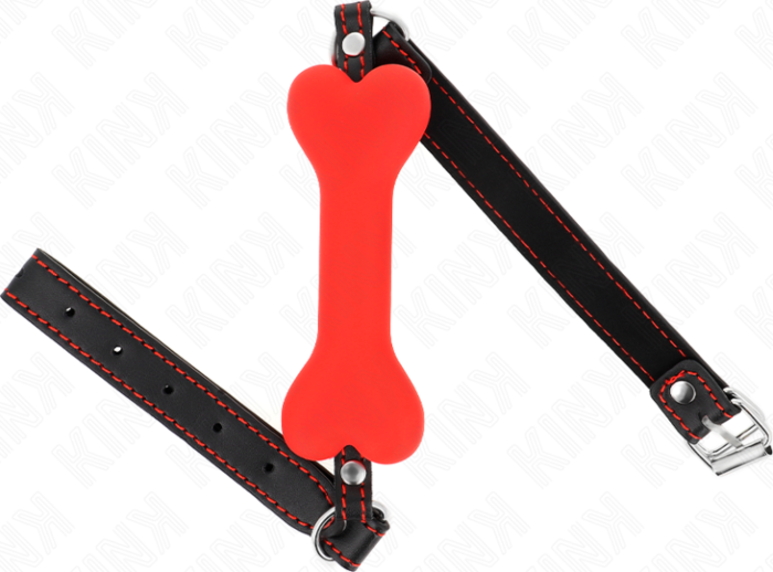 Mordaza BDSM KINK 12 cm Rosso Silicona Comoda
