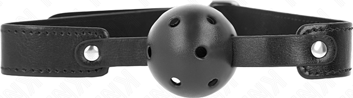 Mordaza di Bola KINK 4.5cm Nero Traspirante