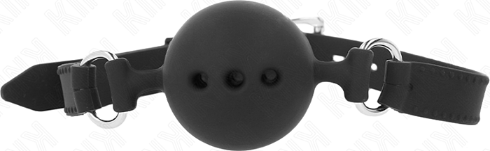 Mordaza KINK Collare 55 cm Silicona Nero