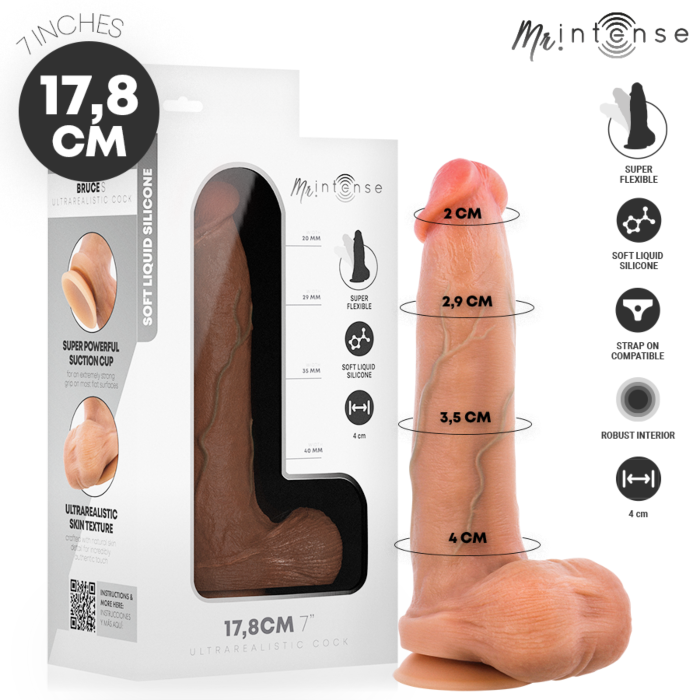 Dildo MR. INTENSE Bruce S | 17,8 cm con testicoli Dildo MR. INTENSE Bruce S | 17,8 cm con testicoli