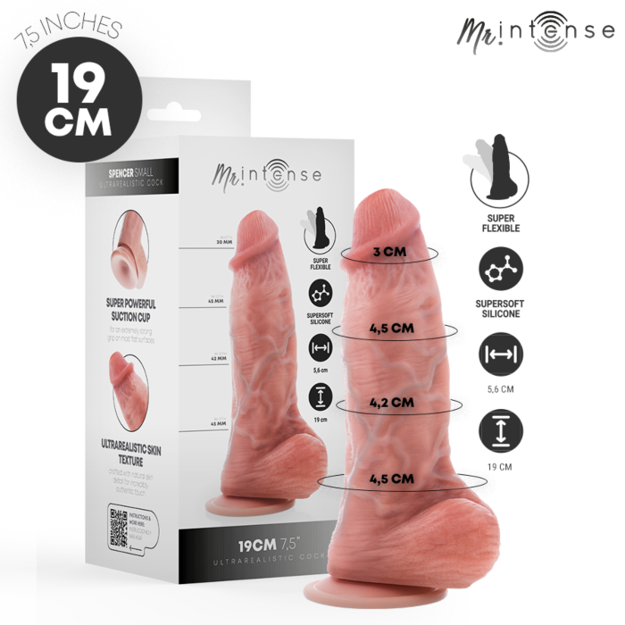 Dildo MR. INTENSE Spencer Small 19 cm con ventosa Dildo MR. INTENSE Spencer Small 19 cm con ventosa