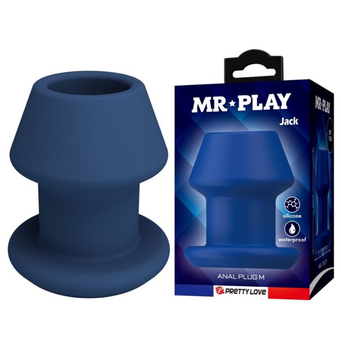 Plug Anale MR PLAY JACK Dimensione M con design aperto Plug Anale MR PLAY JACK Dimensione M con design aperto