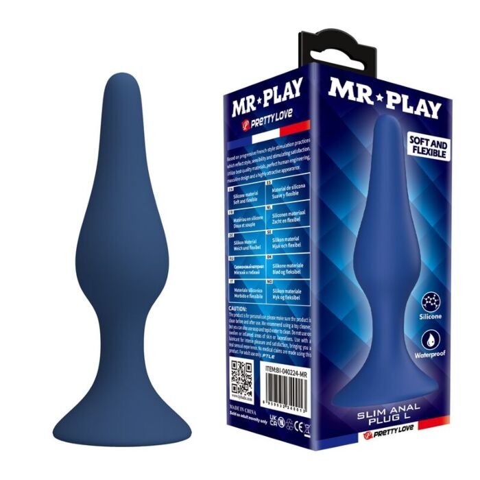 Plug Anale MR PLAY Slim Silicone - Design elegante e confortevole Plug Anale MR PLAY Slim Silicone - Design elegante e confortevole