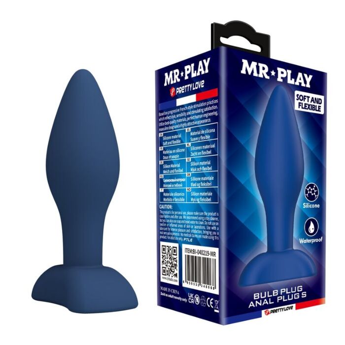 Plug Anale MR PLAY Tapered Silicone con base ampia Plug Anale MR PLAY Tapered Silicone con base ampia