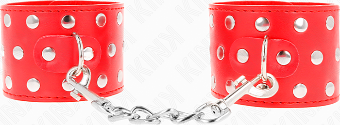 Muñequere KINK Rosse con Chiusura a Pressione