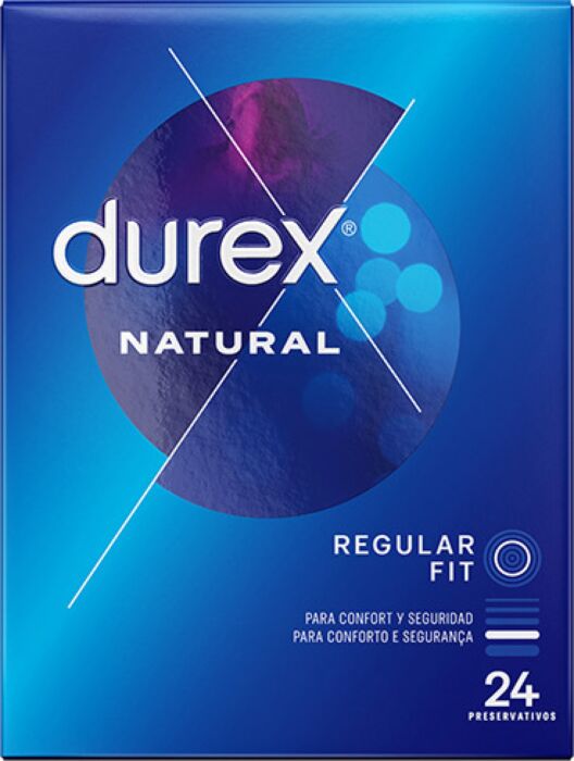 Preservativi Durex Natural, 24 Unità