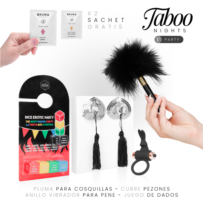 Kit erotico TABOO NIGHTS 5: PARTY per coppie giocose