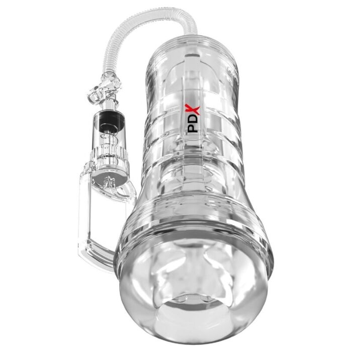 Masturbatore PDX ELITE VIEWTUBE VAC XXL con pompa di suzione Masturbatore PDX ELITE VIEWTUBE VAC XXL con pompa di suzione
