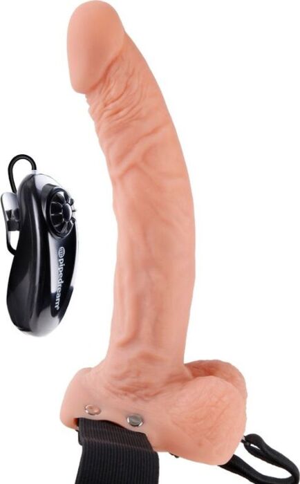 Pene vibrante realistico con imbracature 24 cm