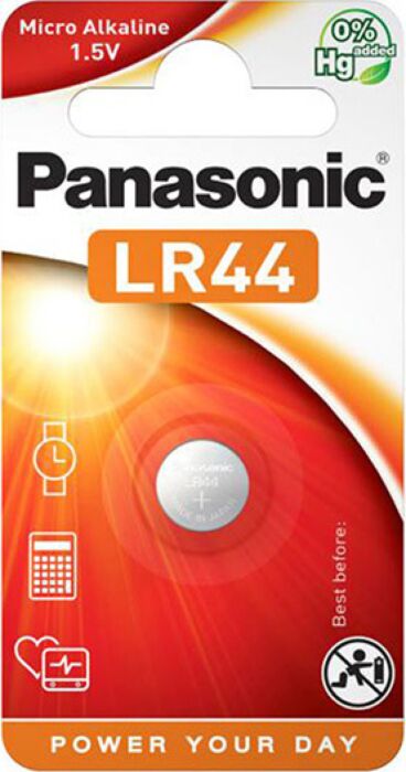 Pila a bottone LR44 1,5V - Marca generica