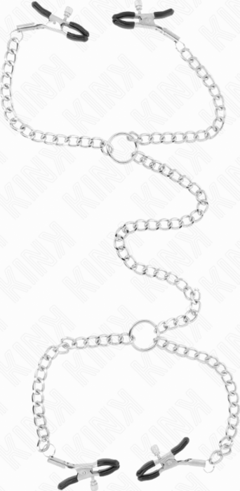 Pinze per Pezoni KINK Doppie 32 cm con Catene