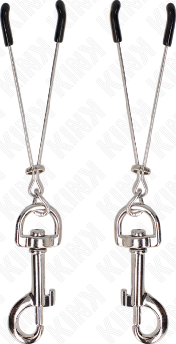 Pinze per Pezoni KINK 7 cm con Gancio Plateato