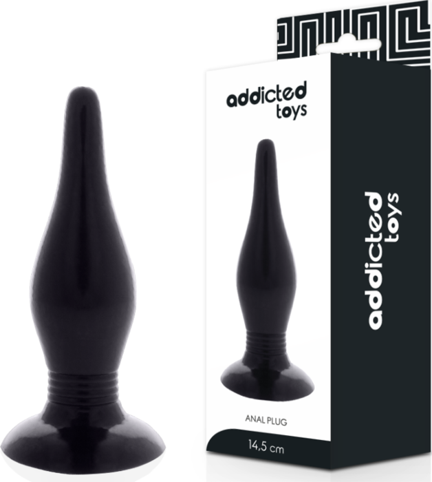 Plug Anale Addicted Toys 14.5 cm Nero - Sensazione Unica Plug Anale Addicted Toys 14.5 cm Nero - Sensazione Unica