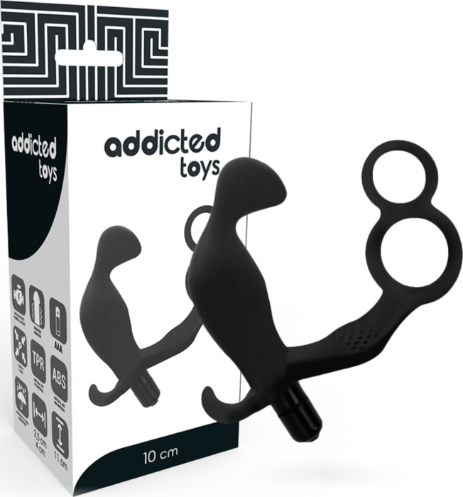 Plug Anal ADDICTED TOYS con Doppio Anello per Pene e Testicoli