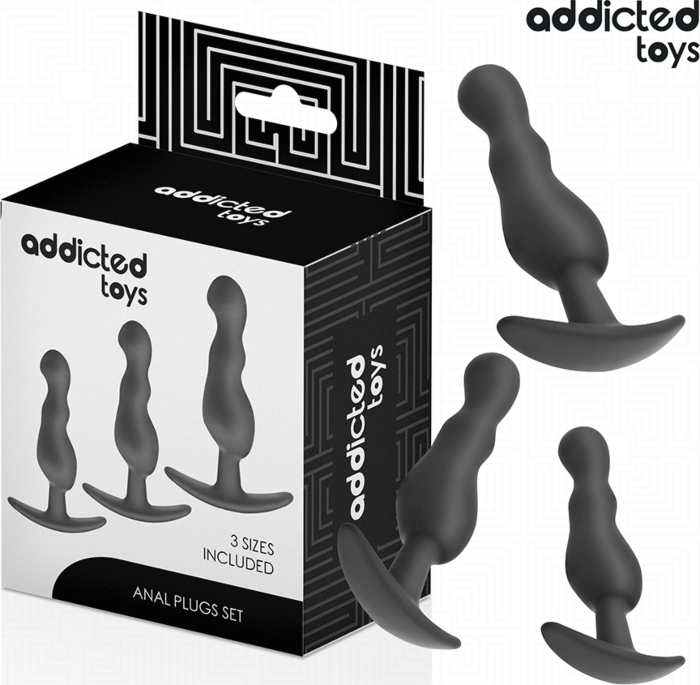 Plug Anale Addicted Toys Set 3 Pezzi Ergonomico