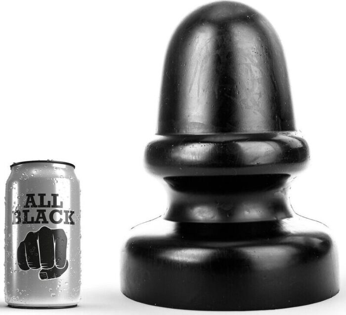 Plug anale ALL BLACK - 23 cm per BDSM