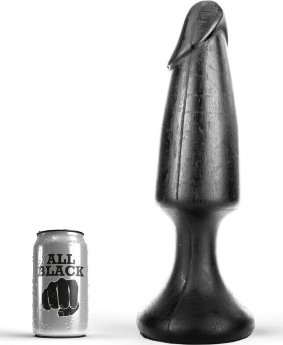 Plug anale ALL BLACK 35 cm forma quasi reale
