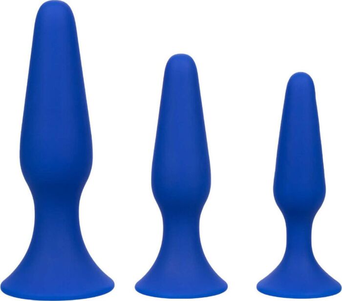 Plug Anal CalExotics Admiral Kit Blu 3 Pezzi