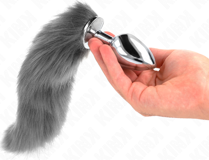 Plug Anal KINK L con Cola Sintetica Bianco