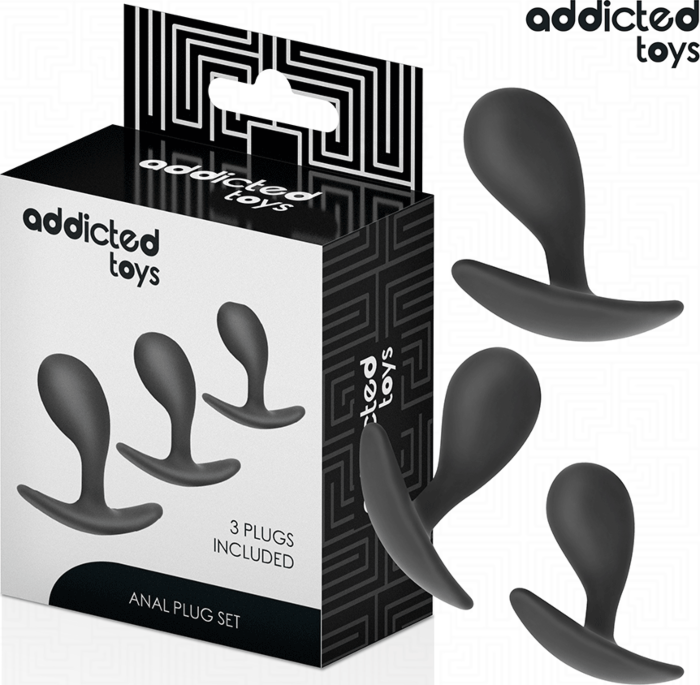Plug Anale Addicted Toys Set 3 Pezzi Ergonomici