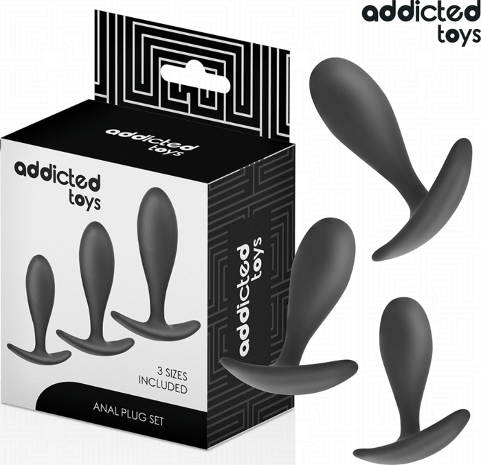 Plug Anale Addicted Toys Set 3 Pezzi Sicurezza