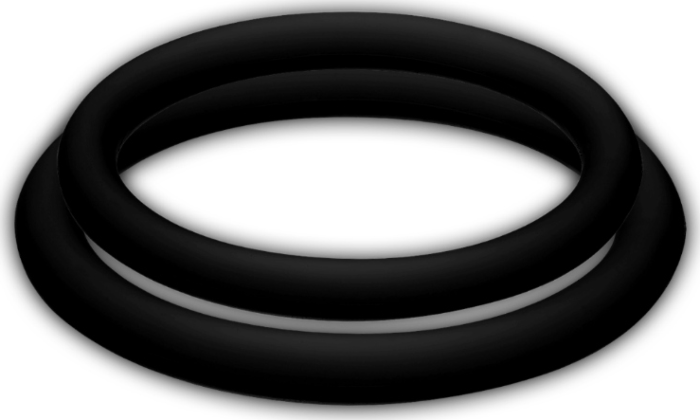 Anelli del pene medio Potenz duo - nero