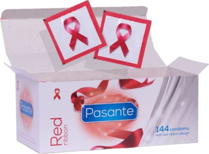 Preservativi Pasante Red Ribbon 144 Unità - Sensazione Naturale Preservativi Pasante Red Ribbon 144 Unità - Sensazione Naturale