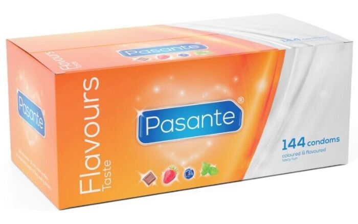 Preservativi Pasante 144 unità con aromi golosi