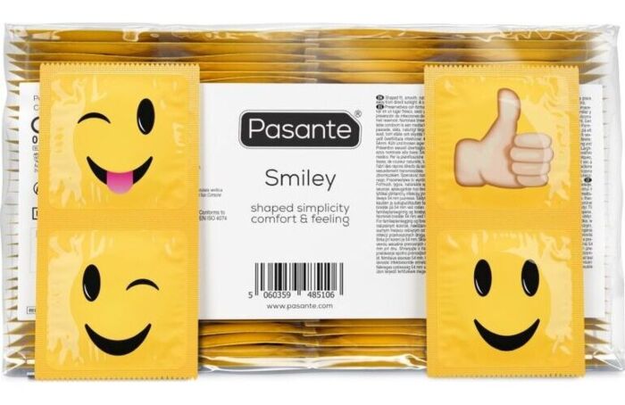 Preservativi Pasante Smiley 144 Uds con design divertente