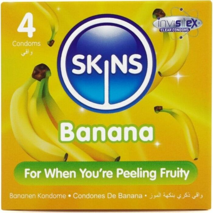 Preservativi Skins Premium Sapore Banana - 8 Pezzi Preservativi Skins Premium Sapore Banana - 8 Pezzi