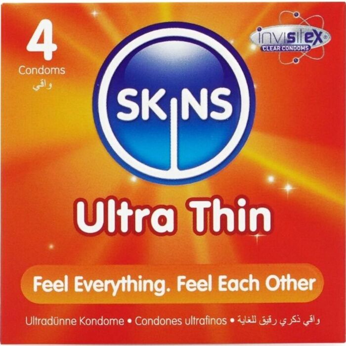 Preservativi Skins Ultra Fini Pack 4 - Sensazione Unica