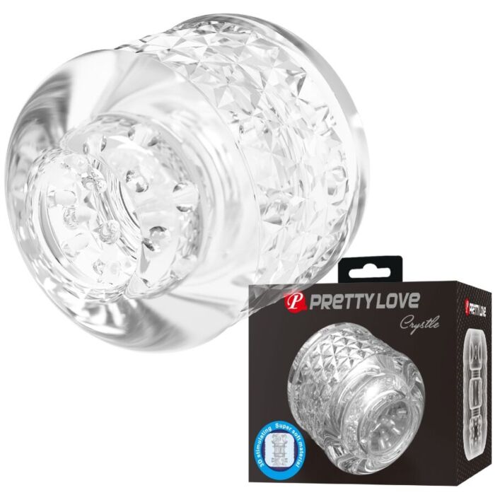 Masturbatore Pretty Love Crystle con doppia entrata Masturbatore Pretty Love Crystle con doppia entrata
