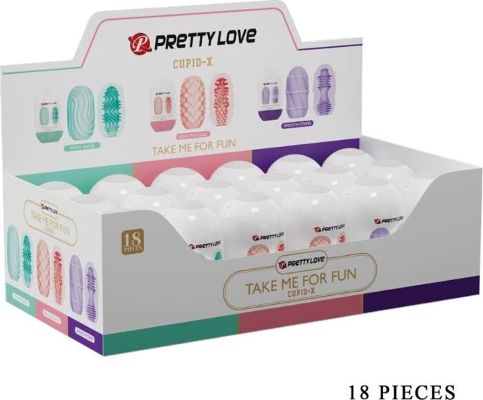 Masturbatore Pretty Love Cupid X con Texturizzazioni Diverse Masturbatore Pretty Love Cupid X con Texturizzazioni Diverse