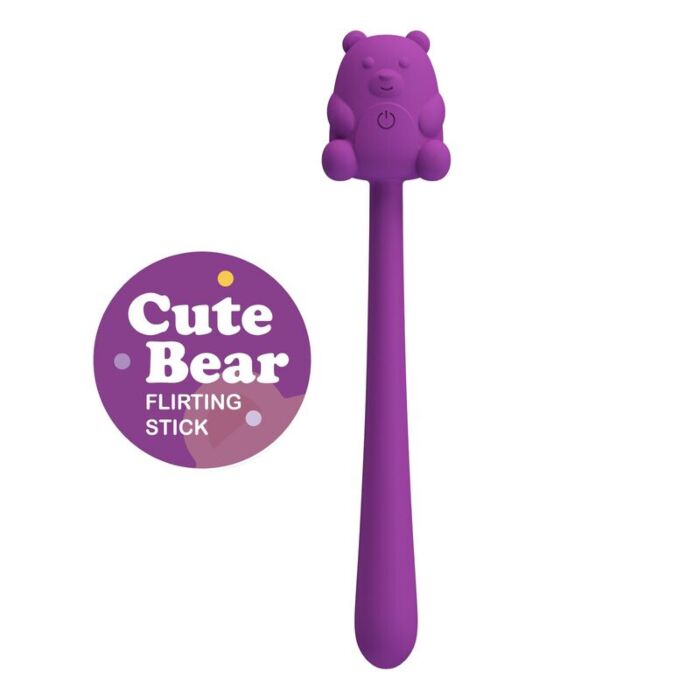 Vibratore FUN TOYS Cute Bear Flirting Stick ricaricabile Vibratore FUN TOYS Cute Bear Flirting Stick ricaricabile