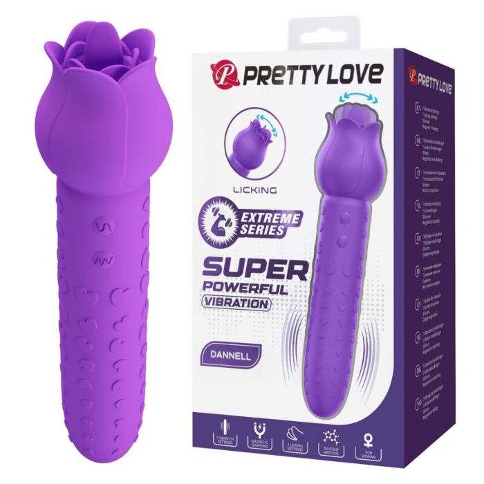 PRETTY LOVE DANNELL Stimolatore Orale e Clitorideo Ricaricabile