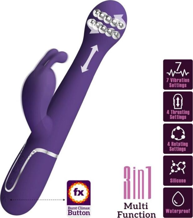 Vibratore Pretty Love Dejon Rabbit Morbido