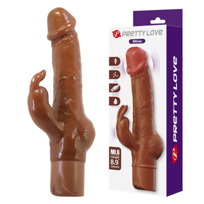 Vibratore rabbit realistico PRETTY LOVE ELLISON Vibratore rabbit realistico PRETTY LOVE ELLISON