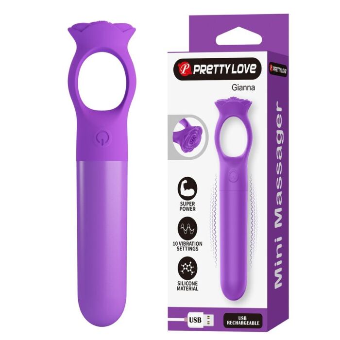 PRETTY LOVE GIANA Mini Vibratore Ricaricabile PRETTY LOVE GIANA Mini Vibratore Ricaricabile