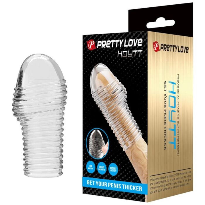 Guaina per pene FOR HIM HOTTT con anelli stimolanti Guaina per pene FOR HIM HOTTT con anelli stimolanti