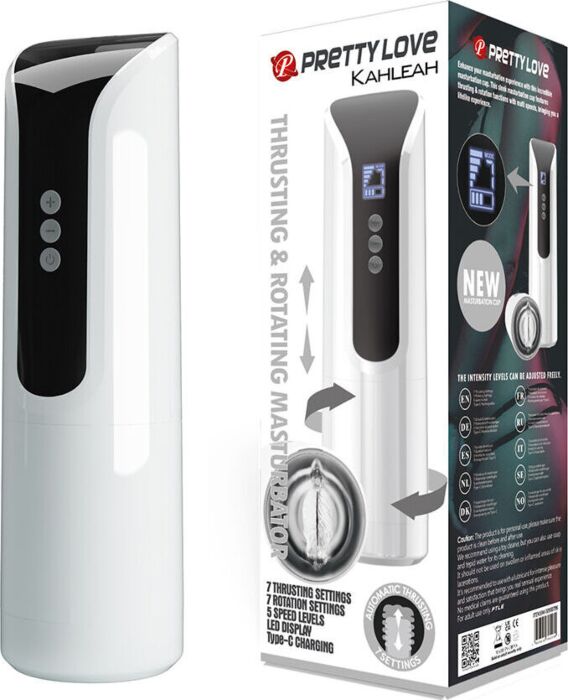 Masturbatore Pretty Love Kahleah con rotazione ed empuje Masturbatore Pretty Love Kahleah con rotazione ed empuje