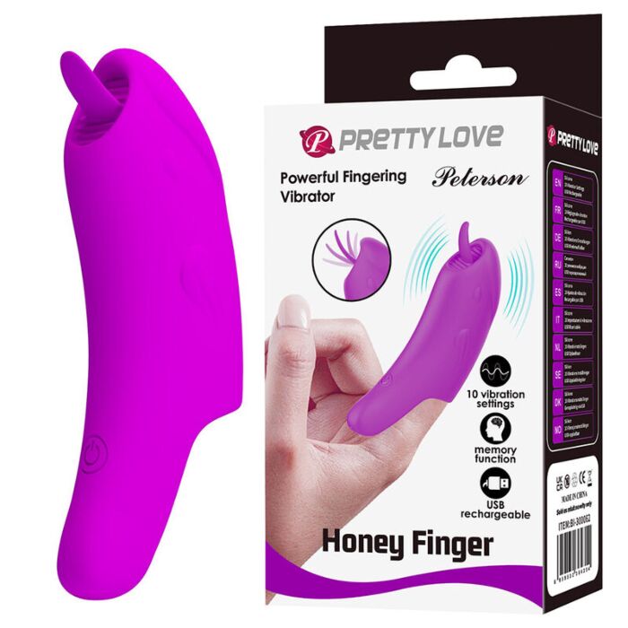 Vibratore da dito HIGH TECH PRETTY LOVE Peterson Honey Vibratore da dito HIGH TECH PRETTY LOVE Peterson Honey