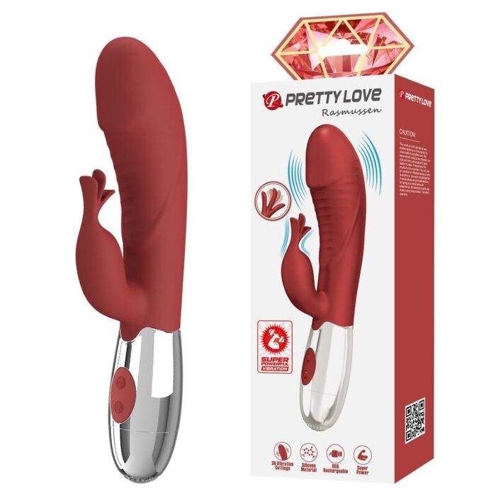 Vibratore Rabbit PRETTY LOVE Rosewood 30 Funzioni Vibratore Rabbit PRETTY LOVE Rosewood 30 Funzioni