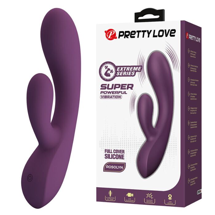 Vibratore Rabbit High Tech Rosolyn con 10 funzioni Vibratore Rabbit High Tech Rosolyn con 10 funzioni