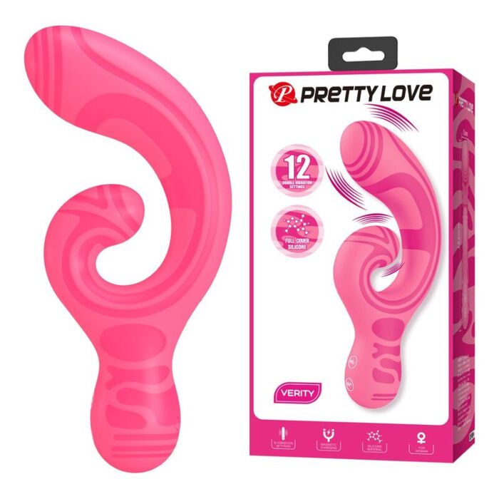 Massaggiatore PRETTY LOVE Verity USB a doppia estremità Massaggiatore PRETTY LOVE Verity USB a doppia estremità