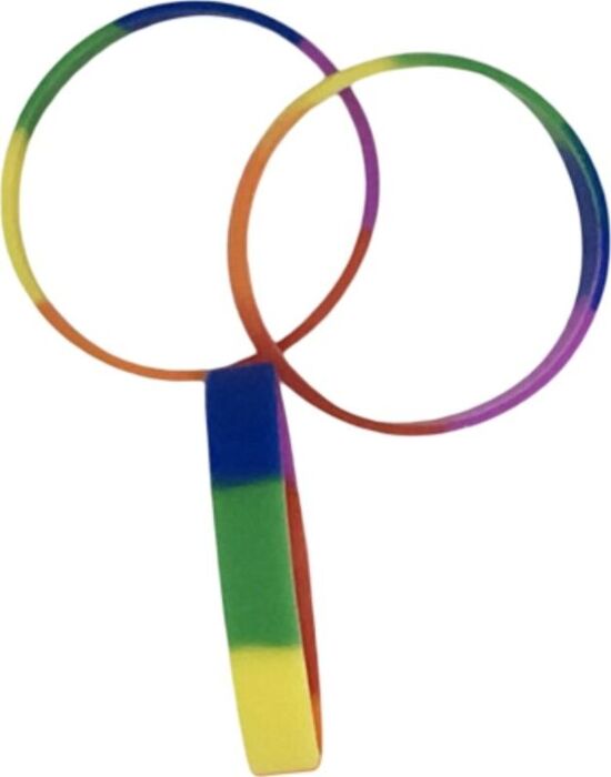 Bracciale Silicone Pride Bandiera LGBT - Orgoglio