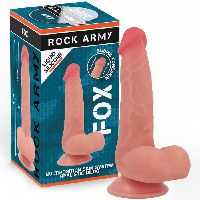 Dildo Realistico Rock Army Fox 19 cm | Doppia Densità