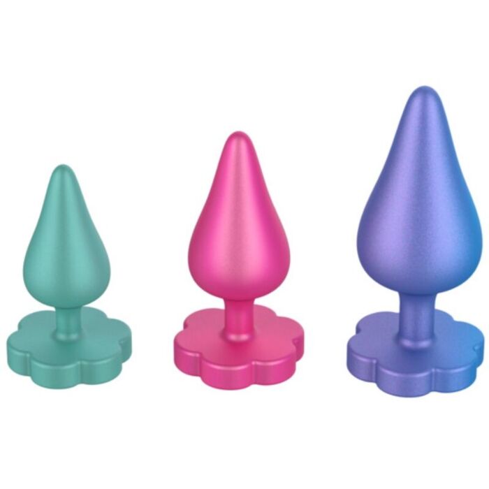 Plugs Anali ROMP Luster Kit Formazione S M L Plugs Anali ROMP Luster Kit Formazione S M L