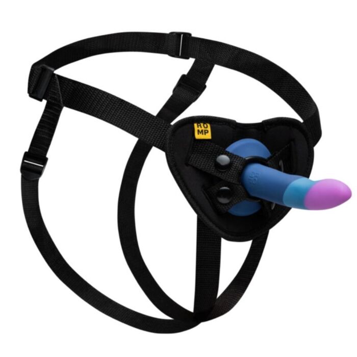 Dildo con Imbracatura ROMP PICCOLO 14 cm con Base di Suzione Dildo con Imbracatura ROMP PICCOLO 14 cm con Base di Suzione