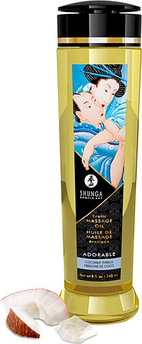 Shunga Massage Oil Adorable - Coco Shunga Massage Oil Adorable - Coco